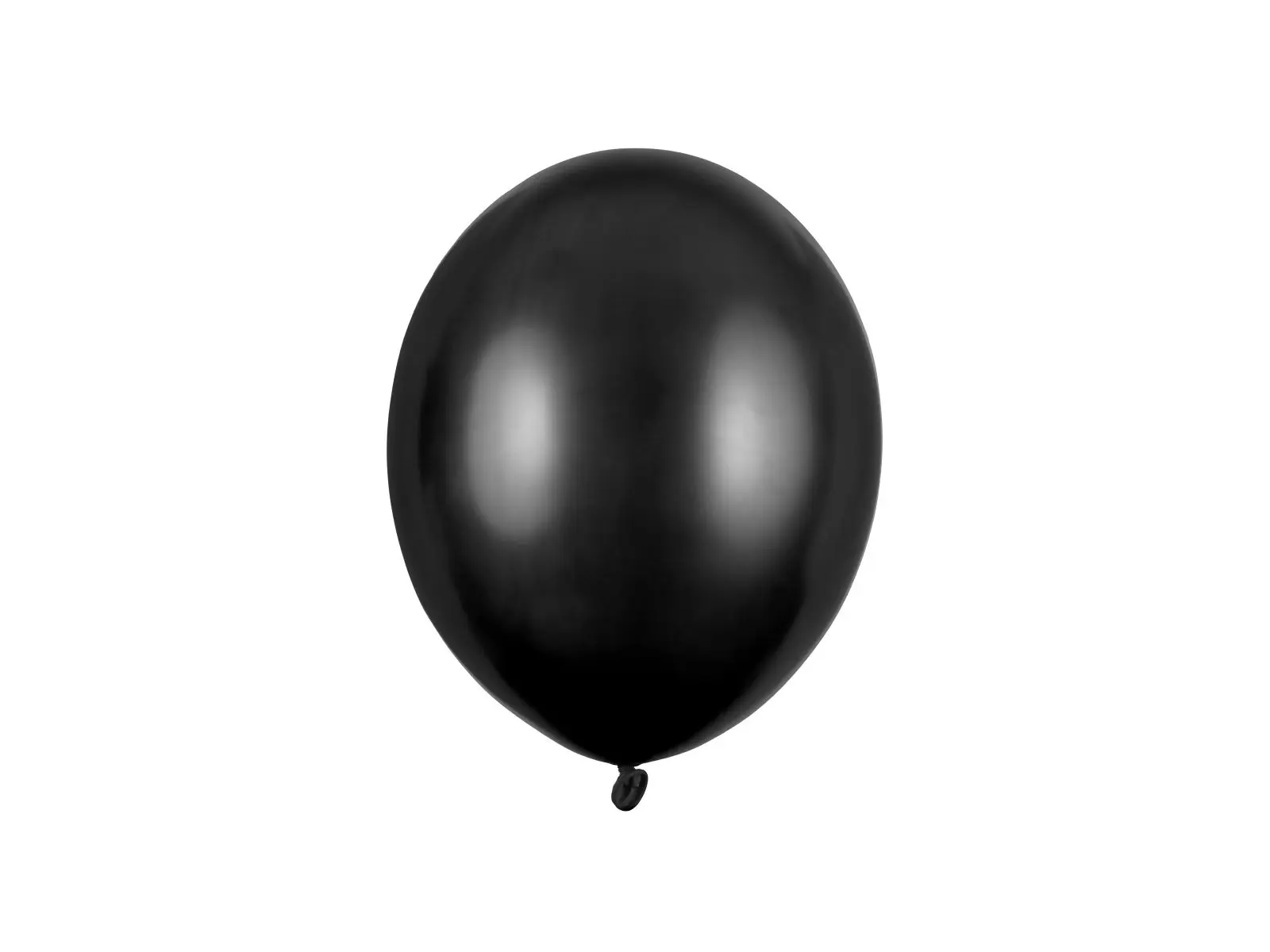 Svart ballong, metallic, 23 cm