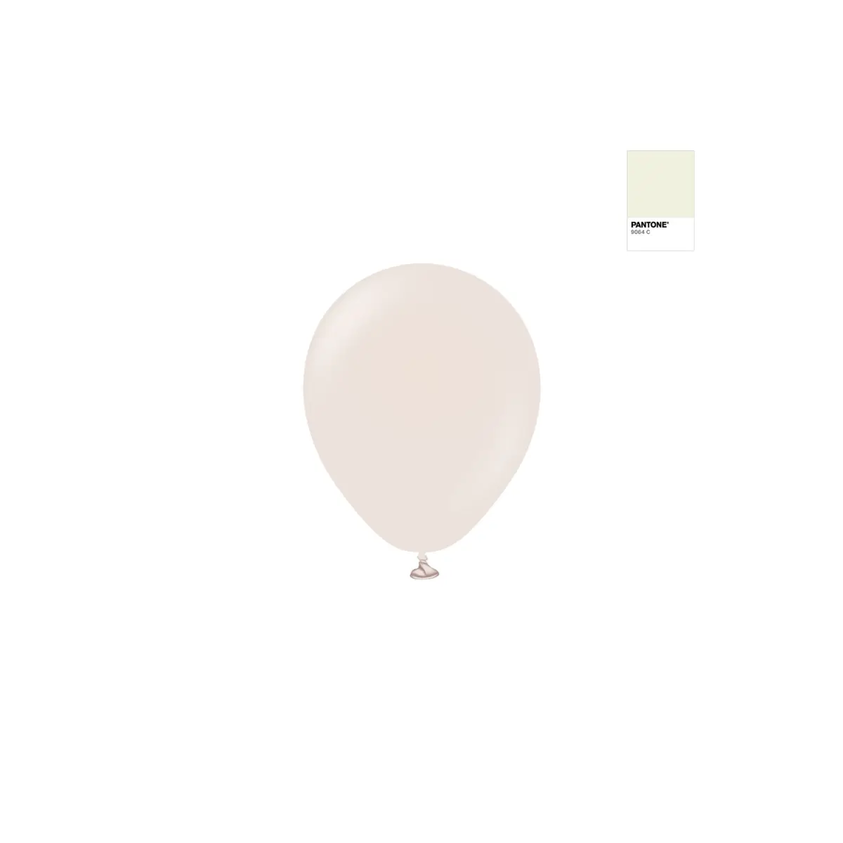Kremfarget ballong -  White Sand, 13 cm