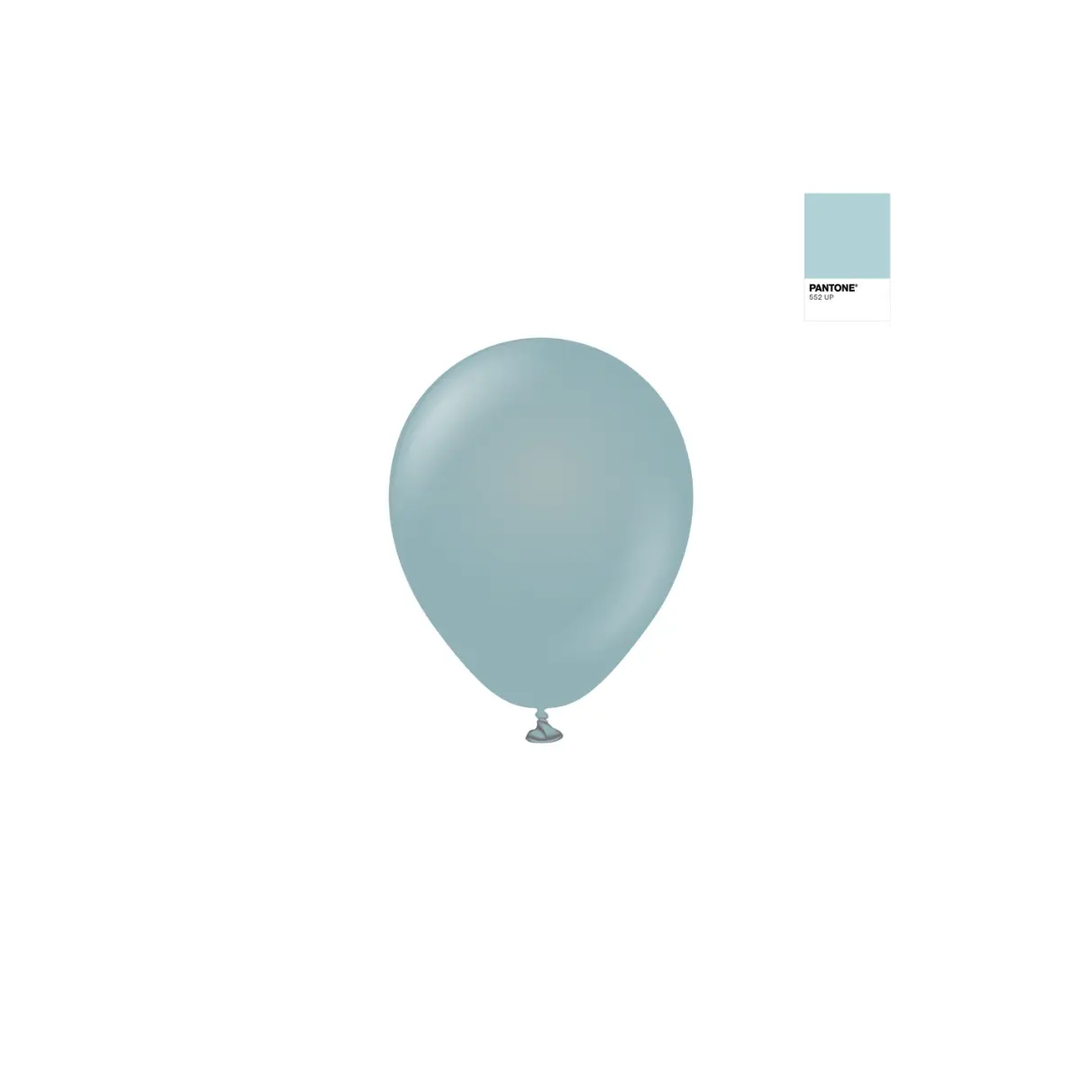 Lyseblå ballong -  Storm, 13 cm