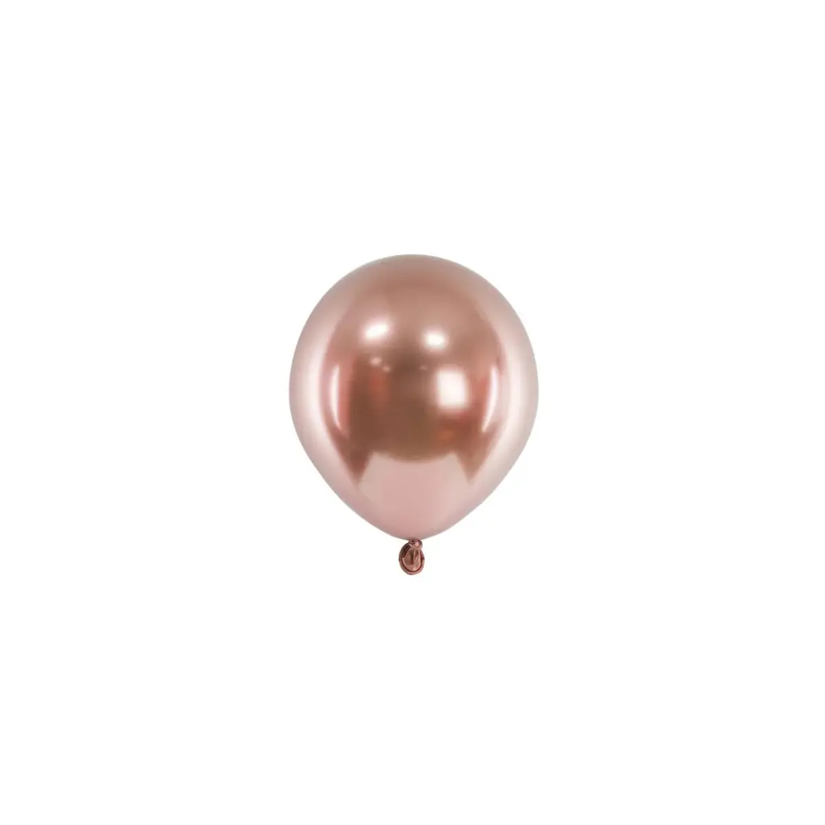 Miniballong - Rosegold Chrome, 12 cm